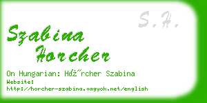 szabina horcher business card